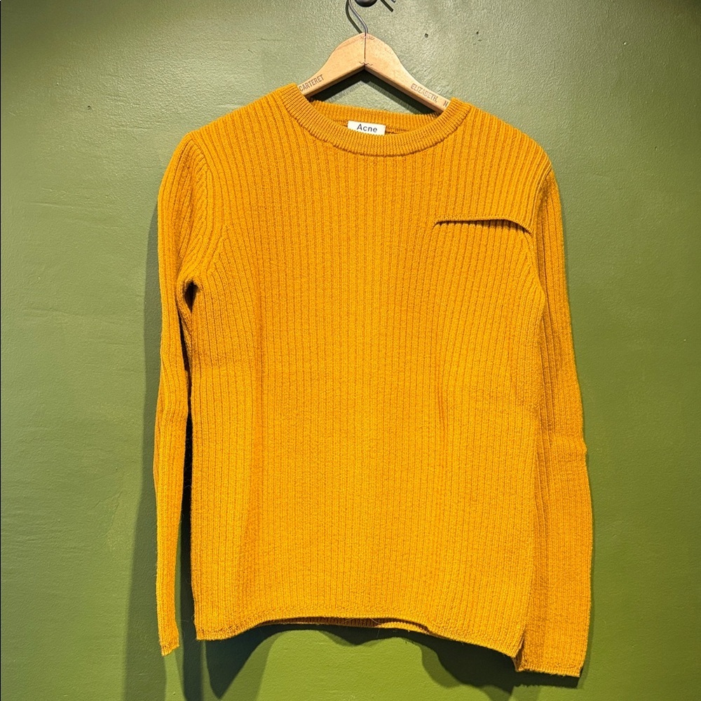 Acne Studios Julius Golden Yellow Crewneck Sweater